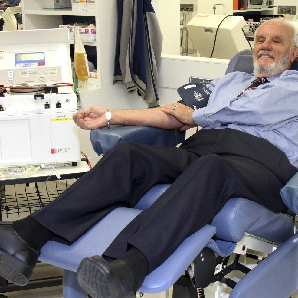 James Harrison, Australian blood donor whose ‘golden arm’ helped save 2.4 million babies, dies at 88